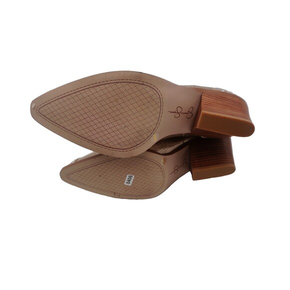 Jessica Simpson Zolly Gold Metallic Rhinestone Embellished Western Booties 8.5 M - Picture 9 of 10